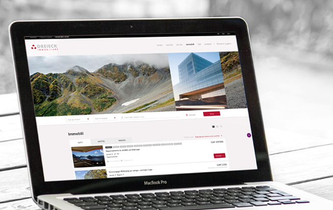 Nuovo sito web per Dreieck Immobiliare Lugano